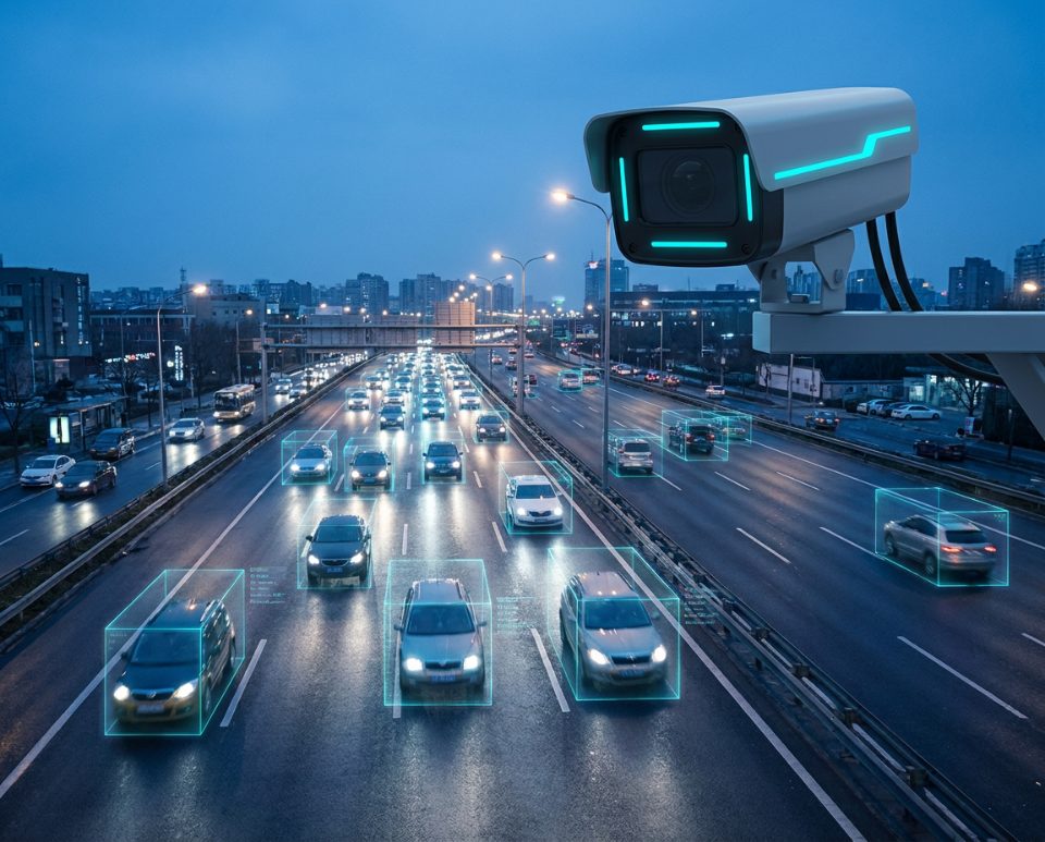 Yapay zekâ destekli trafik kamerası ve araç algılama — Technolent güvenlik ve denetleme